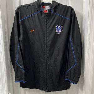 MLB New York Mets Nike Full Zip Windbreaker - Size L Youth